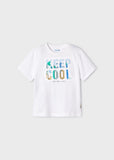 Camiseta m/c embossed "keep cool"