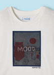 Camiseta m/c lenticular "globetrotters" nata