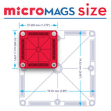 Magna-Tiles microMAGS  "Aprender Letras"  (56  pzas)