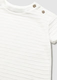 Camiseta m/c punto estructura nata