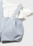 Conj. Pantalon corto tirantes regata