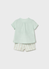 Conj. Short y camisa stripes aqua