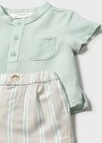 Conj. Short y camisa stripes aqua