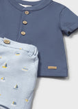 Conj. Polo y short barcos nautic