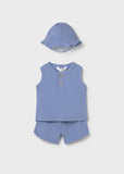 Conj. 3 piezas shorts c/ gorro velero