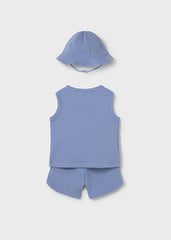 Conj. 3 piezas shorts c/ gorro velero