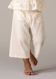 Conj. Pantalon largo combinado crudo