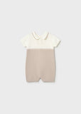 Pelele tricot cuello topo