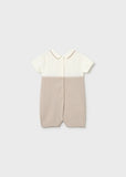 Pelele tricot cuello topo