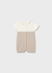 Pelele tricot cuello topo