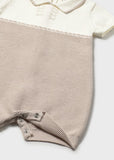 Pelele tricot cuello topo