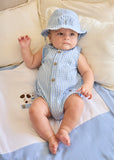 Pelele y gorro stripes cielo
