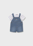 Conj. 2 piezas overol tejano