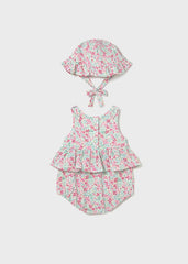 Ranita c/gorro estampado floresitas