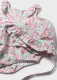 Ranita c/gorro estampado floresitas