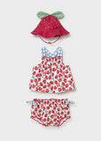 Traje de baño 3 piezas fresas