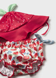 Traje de baño 3 piezas fresas