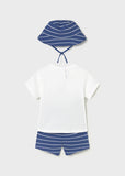 Conj. 3 piezas rayas velero capri