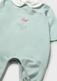 Mameluco c/cuello rosa aqua