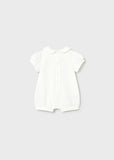 Romper mc c/cuello rosas blanco