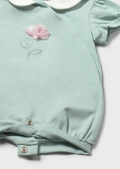 Romper mc c/cuello rosa aqua