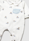 Mameluco c/cuello estampado ositos cielo