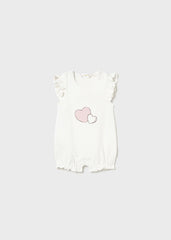 Romper mc corazones blanco