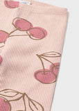 Conj. Leggings c/ diadema cerezas peonia