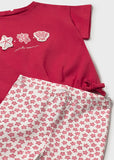 Conj. Leggings estampado estrella de mar rojo