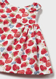Vestido estampado fresas rojo