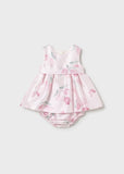 Vestido mikado tulipanes