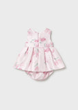 Vestido mikado tulipanes