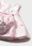 Vestido mikado tulipanes
