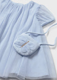 Vestido tul con bolso cielo