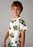Camiseta m/c estampada monster trucks