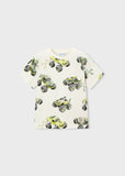 Camiseta m/c estampada monster trucks