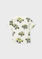 Camiseta m/c estampada monster trucks