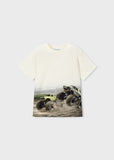 Camiseta m/c print posicionado monster trucks