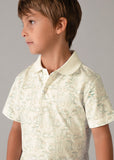 Polo m/c estampado moto alga