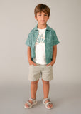 Conj. Bermuda y camisa estampado moto  alga