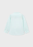 Camisa m/l c/mao rayas menta