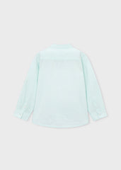 Camisa m/l c/mao rayas menta