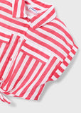Conj. Bluson y shorts stripes persimon