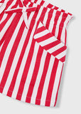 Conj. Bluson y shorts stripes persimon