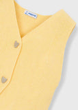 Chaleco tricot amarillo c/short