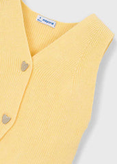 Chaleco tricot amarillo c/short
