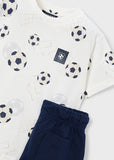 Conj. Punto estampado soccer