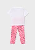 Conj. Leggings estampado flores geranio