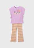 Conj. Leggings flare lilac