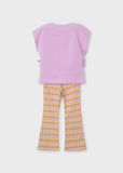 Conj. Leggings flare lilac
